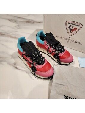 NIB Philippe Model x Rossignol Paris Sneakers Trainers EU 36 US 6 Pink Collab